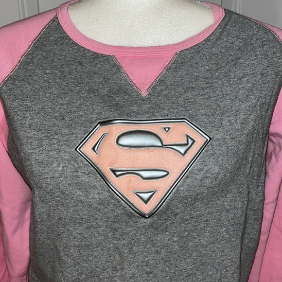 Vintage Warner Bros Store 1999 DC Comics Superman long sleeve T-shirt Sz Large - Picture 2 of 6